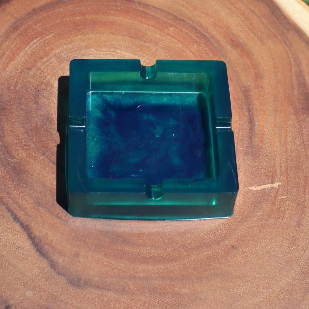 Handmade resin ashtray